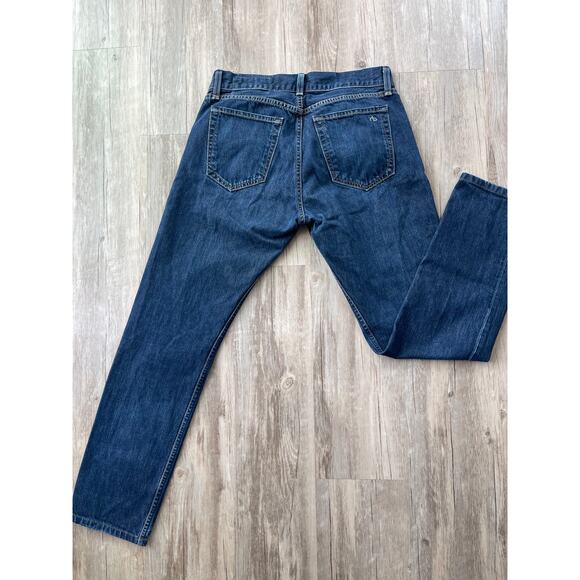 Rag & Bone women slim leg button fly jeans size 31W pre-loved - Picture 3 of 9